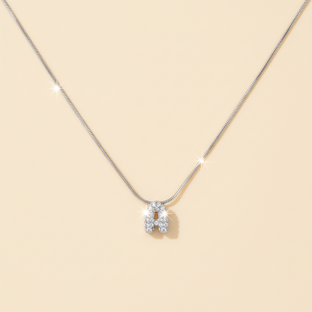 Zirconia Initial Silver Product Front