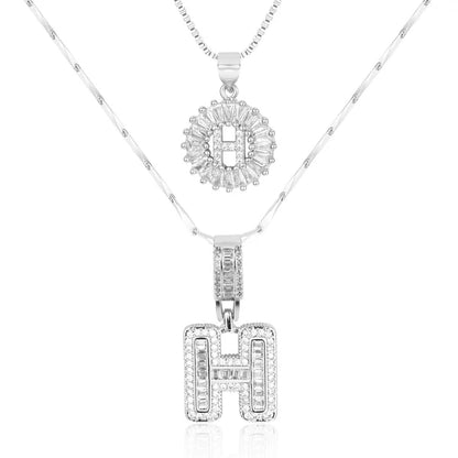18k Gold Plated 2-piece Initial Necklace | Zilènne