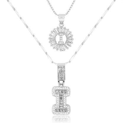 18k Gold Plated 2-piece Initial Necklace | Zilènne