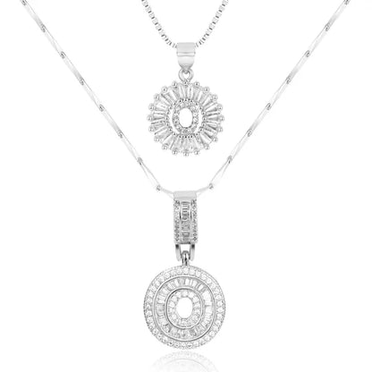 18k Gold Plated 2-piece Initial Necklace | Zilènne