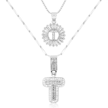 18k Gold Plated 2-piece Initial Necklace | Zilènne