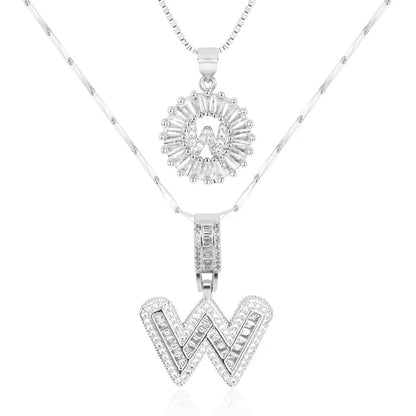 18k Gold Plated 2-piece Initial Necklace | Zilènne