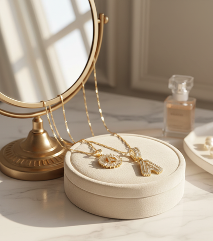 gold lifestyle detail mirror