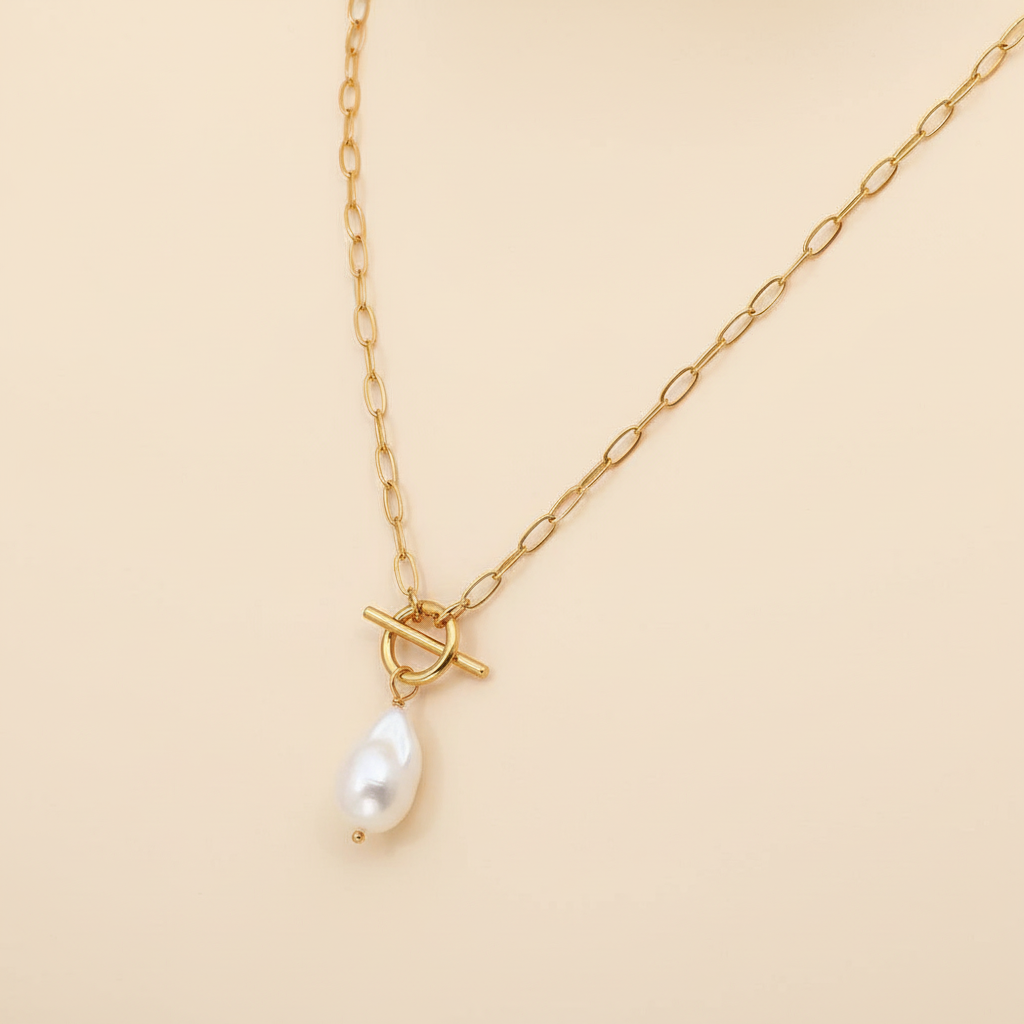 Pearl Choker Gold Product Angle