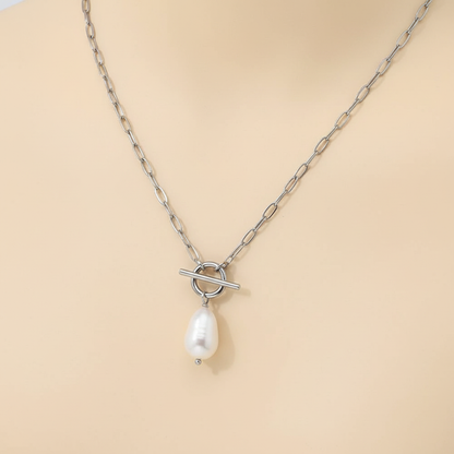 Pearl Choker Silver Product Angle