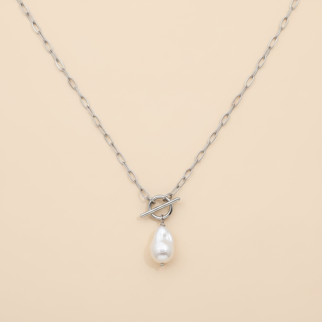 Pearl Choker Silver Product Front