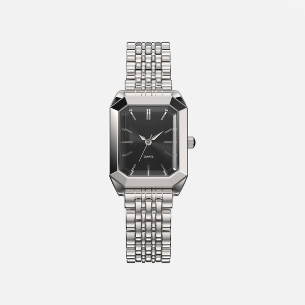 Argent Noir | Acier Inoxydable de Qualité Suisse