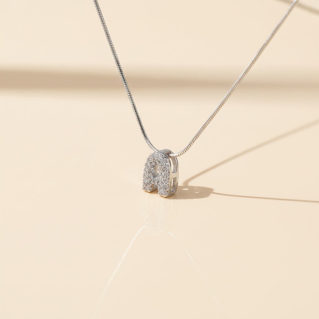 Zirconia Initial Silver Product Angle