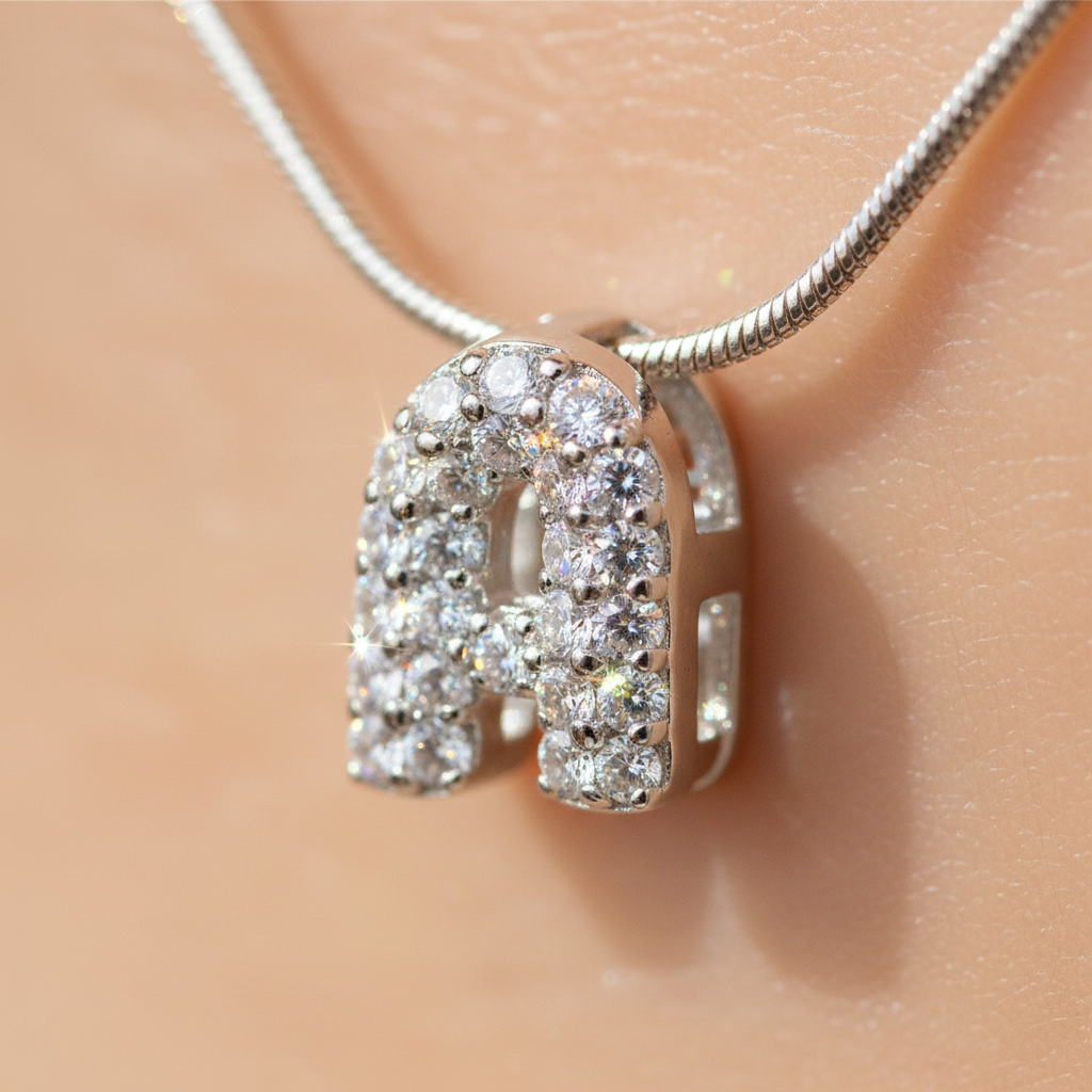 Zirconia Initial Silver Product Detail